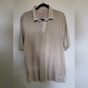 Tommy Bahama Relax Tan Polo Shirt L EUC